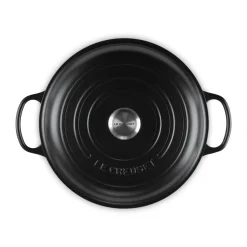 Gourmet-Profitopf mit Deckel 30 cm Signature schwarz<Le Creuset Discount