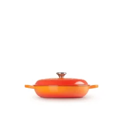 Le Creuset Winterküche|Gourmet-Profitopf mit Deckel 30 cm Signature Ofenrot