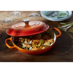 Le Creuset Winterküche|Gourmet-Profitopf mit Deckel 30 cm Signature Ofenrot