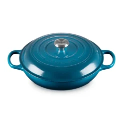 Gourmet-Profitopf mit Deckel 30 cm Signature Deep Teal<Le Creuset Online