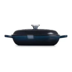 Le Creuset Bräter|20 Jahre Tischwelt|Gourmet-Profitopf mit Deckel 30 cm Signature Nuit