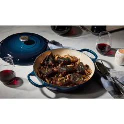 Le Creuset Bräter|20 Jahre Tischwelt|Gourmet-Profitopf mit Deckel 30 cm Signature Nuit