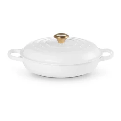 Gourmet-Profitopf mit Deckel 30 cm Signature White<Le Creuset New