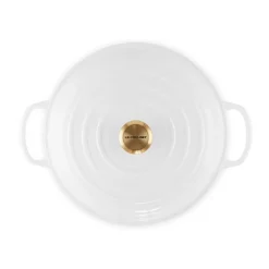 Gourmet-Profitopf mit Deckel 30 cm Signature White<Le Creuset New
