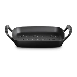 Le Creuset Grillen|Vatertag|Grillkorb 39x31 cm BBQ Outdoor Schwarz