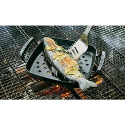 Le Creuset Grillen|Vatertag|Grillkorb 39x31 cm BBQ Outdoor Schwarz