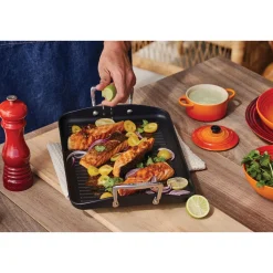 Le Creuset Grillen|Grillplatte Rillen 35 x 25 cm Aluminium antihaft