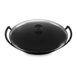 Wok mit Glasdeckel 36 cm Schwarz<Le Creuset Hot