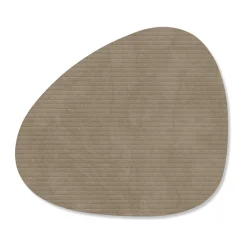 Glasuntersetzer 11x13 cm Curve Corduroy nomad grey<LINDDNA Hot