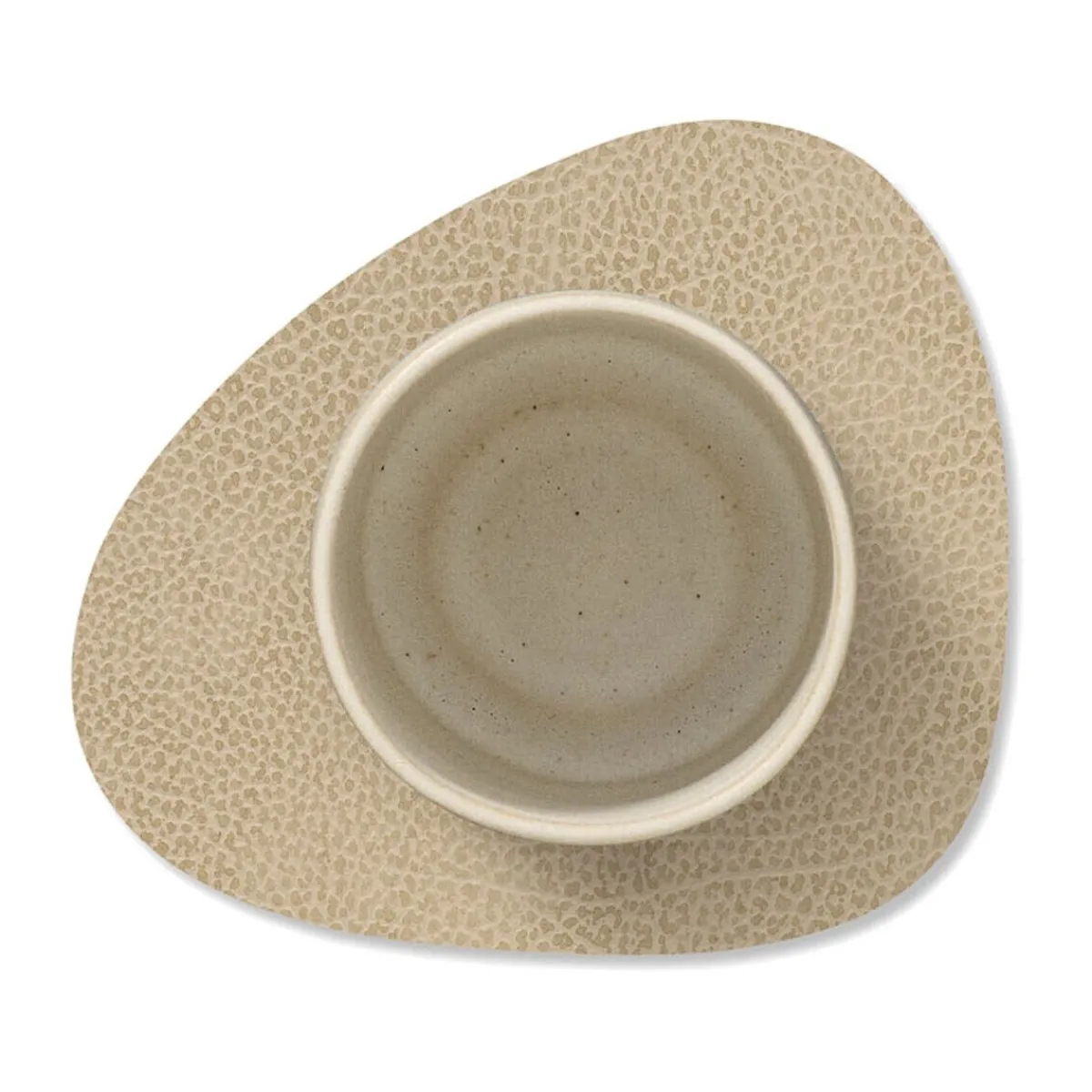Glasuntersetzer 11x13 cm Curve Hippo sand<LINDDNA Online