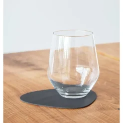 Glasuntersetzer 11x13 cm Curve Nupo anthracite<LINDDNA Best