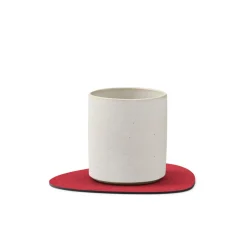 LINDDNA Untersetzer|Glasuntersetzer 11x13 cm Curve Bull red