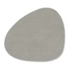 Glasuntersetzer 11x13 cm Curve Corduroy light grey<LINDDNA New