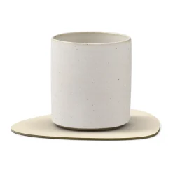 Glasuntersetzer 11x13 cm Curve Nupo vanilla<LINDDNA