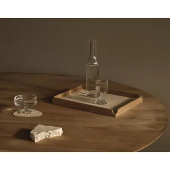 Glasuntersetzer 11x13 cm Curve Nupo vanilla<LINDDNA