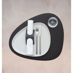 LINDDNA Tischwäsche|Tischset L 37x44 cm Curve Serene black