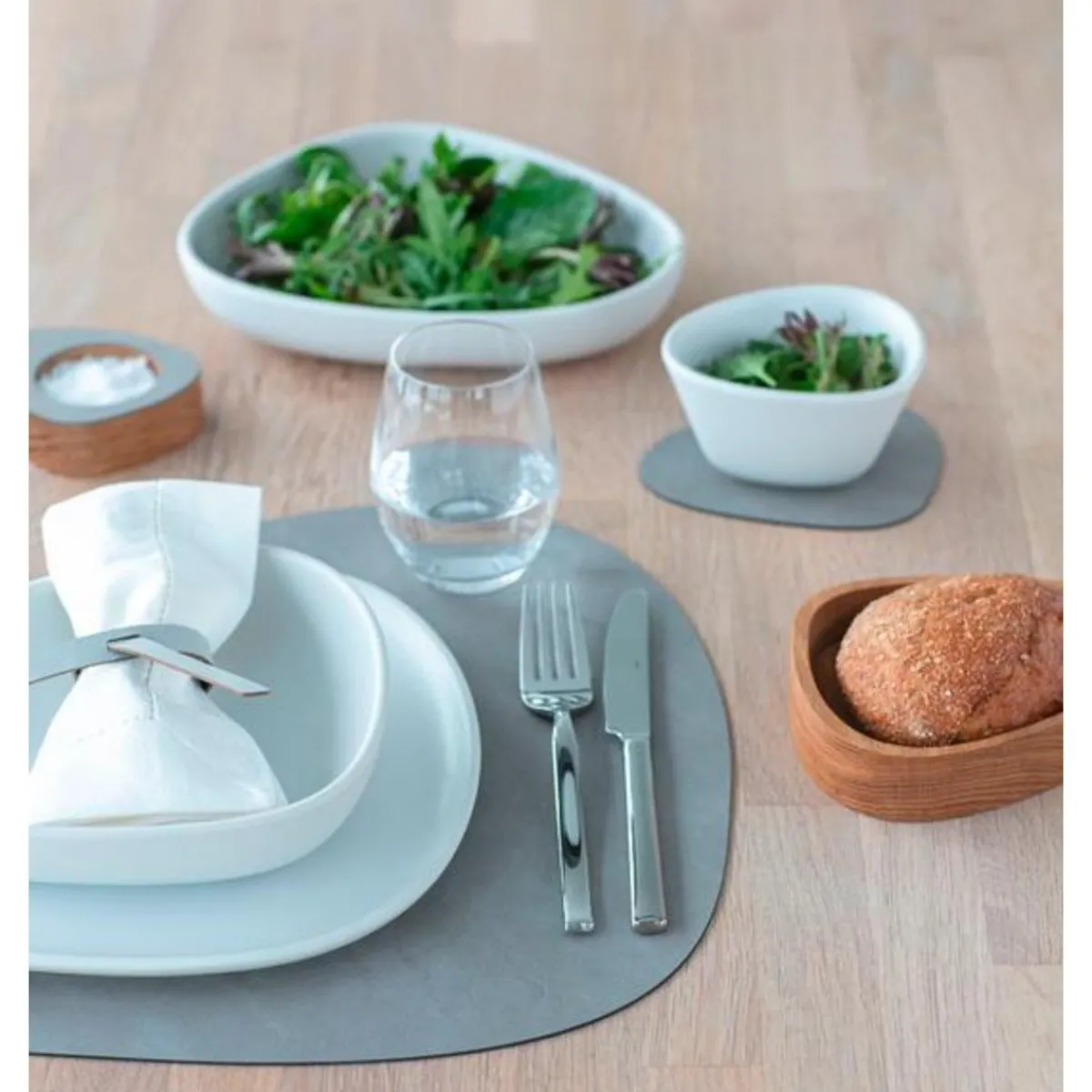 LINDDNA Bestseller|Weihnachten|Tischset L 37x44 cm Curve Nupo light grey