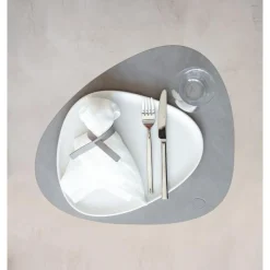 Tischset L 37x44 cm Curve Nupo light grey<LINDDNA Online