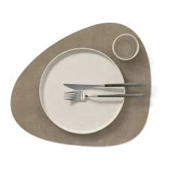 Tischset L 37x44 cm Curve Corduroy nomad grey<LINDDNA New