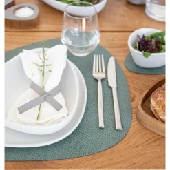 LINDDNA Weihnachten|Tischwäsche|Tischset L 37x44 cm Curve Hippo pastel green