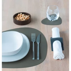 LINDDNA Tischwäsche|Tischset L 37x44 cm Curve Serene moss