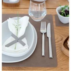 LINDDNA Tischwäsche|Tischset L 35x45 cm Square Nupo brown