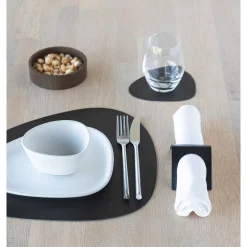 Tischset M 31x35 cm Curve Serene black<LINDDNA Sale