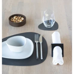 Tischset M 31x35 cm Curve Serene anthracite<LINDDNA Hot