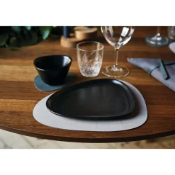 LINDDNA Tischwäsche|Kuschelige Winterzeit|Tischset S 24x28 cm Curve Nupo light grey