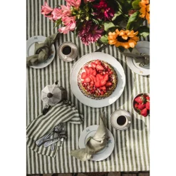 Lovely Linen Tischwäsche|Servietten 45x45 cm Misty Jeep Green