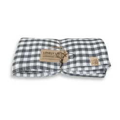 Tischdecke 145x250 cm Misty Square Off-White/Graphite<Lovely Linen Clearance