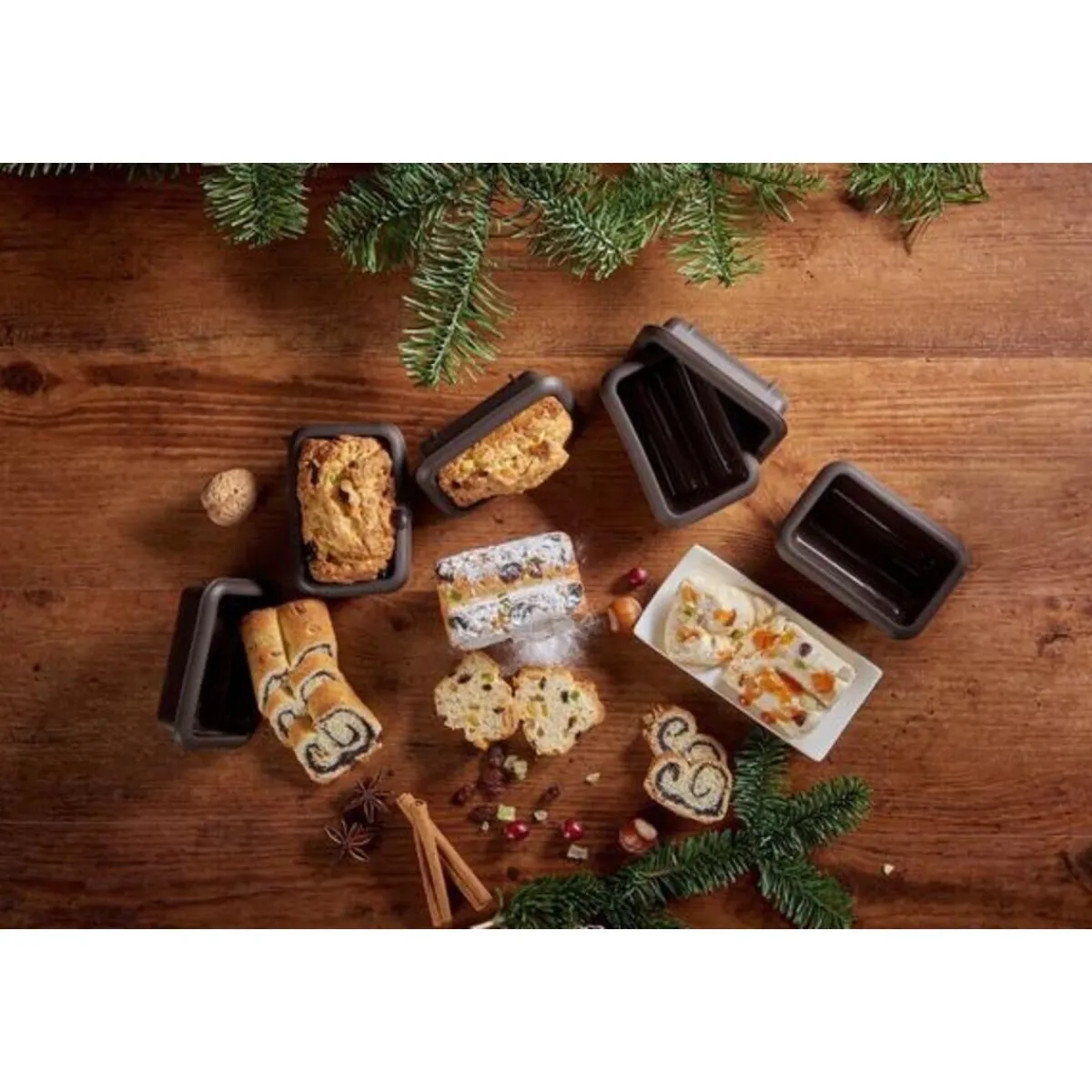 Lurch Brotbacken|Backformen|Brotbackform Batzen Flexiform braun 10,5x7x14cm