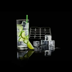 Lurch Aperitif|Silvesterparty|Eiswürfelform Würfel 3 cm Flexi-Form schwarz