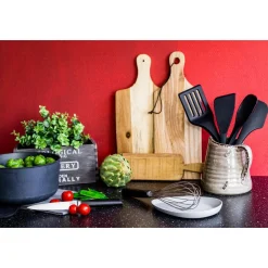 Kochlöffelablage 2er Set Silikon light / iron-grey<Lurch Sale