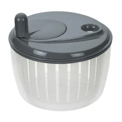 Lurch Salatschleuder|Salatschleuder mit Kurbel 23 cm grau