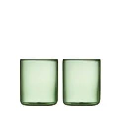 Lyngby Glas Gläser Set|Messglas 2er-Set Torino grün