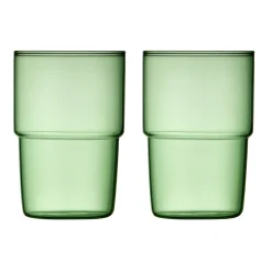 Trinkglas 2er-Set Torino grün<Lyngby Glas Outlet