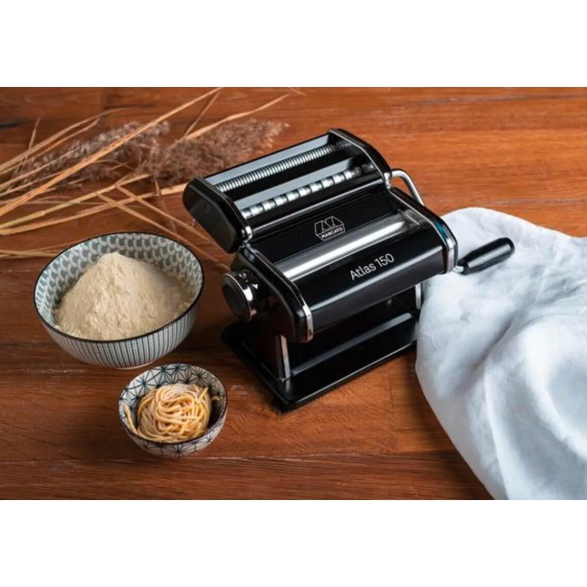 Marcato Kochwelt Entdecken|Bestseller|Nudelmaschine Atlas 150 21x20x16 cm Design schwarz