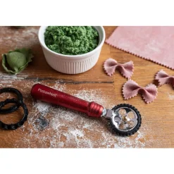 Teigrädchen Pastawheel 15 cm rot<Marcato Discount