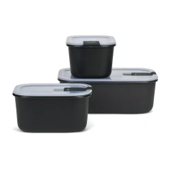 Frischhaltedose 3-tlg. EasyClip Nordic Black<Mepal New