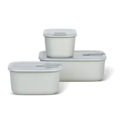 Frischhaltedose 3-tlg. EasyClip Nordic White<Mepal Best