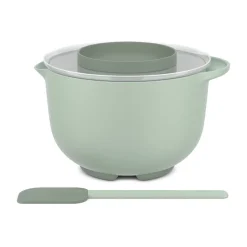 Mepal Backzubehör|Kochwelt Entdecken|Rührschüsseln Chef It 2tlg (3L+Teigschaber) nordic sage