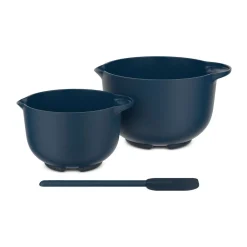 Mepal Backzubehör|Kochwelt Entdecken|Rührschüsseln Chef It 3tlg (3L+1.5L+Teigschaber) navy