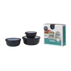 Starter Set Cirqula flach Multibowl 3tlg. nordic black<Mepal Clearance