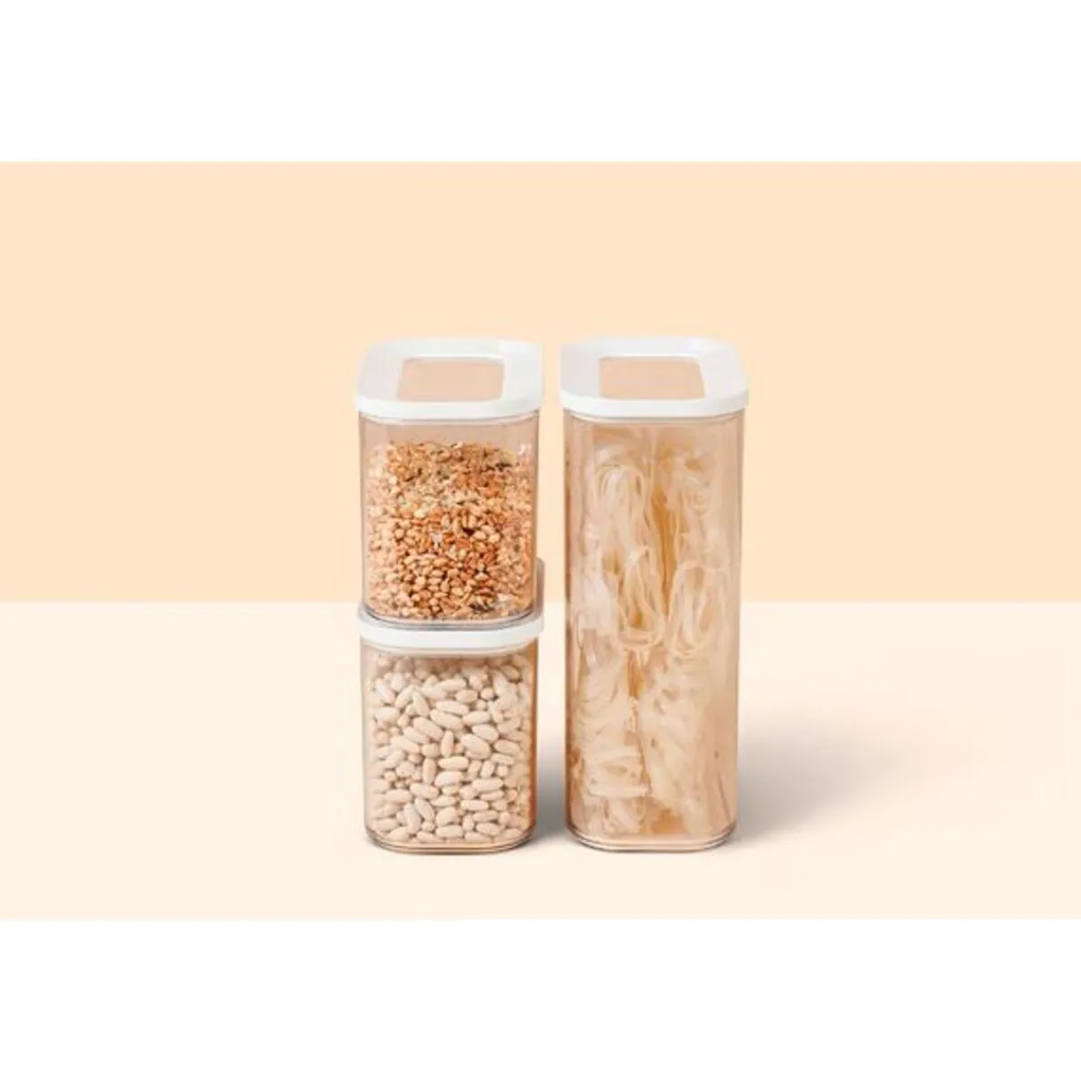 Mepal Vorratsdosen|Vorratsdose Starter-Set 3-tlg. Modula weiß