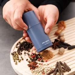 Microplane Kräuter & Gewürze|Messer & Co. Entdecken|Gewürzmühle 2in1 12 cm Speciality Denim Blue