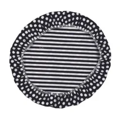 Textildeckel 3er Set schwarz/weiß gestreift unbewachst<Nuts Innovations AG Sale