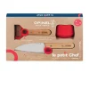 Kinderküchen-Set 3-tlg. Le Petit Chef rot<Opinel Outlet