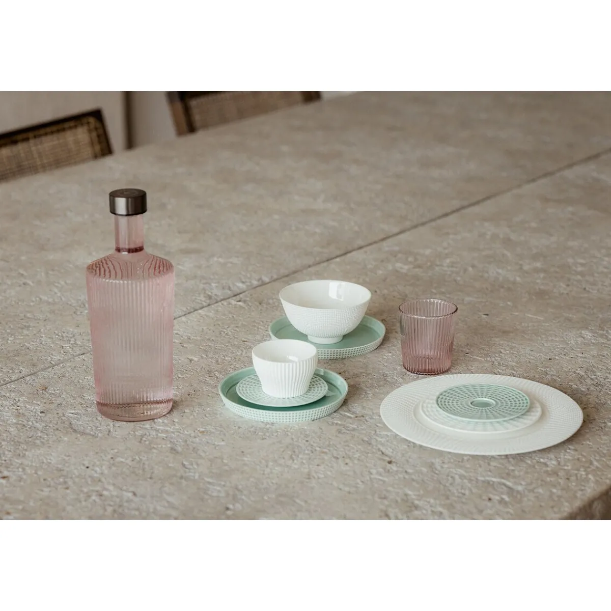 Paveau Sommertafel|Wasserflasche 1,25 l Pink