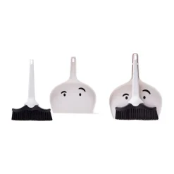 Kehrschaufel mit Besen Dustache 2-tlg. weiß<Peleg Design